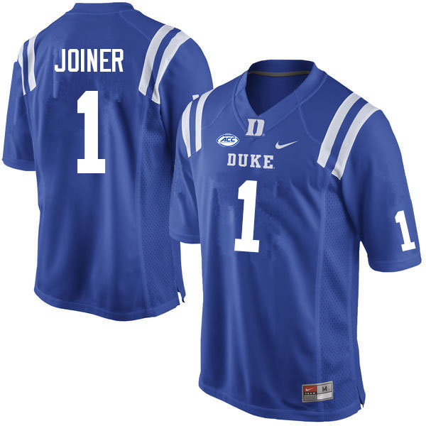 Men #1 Darius Joiner Duke Blue Devils College Football Jerseys Sale-Blue